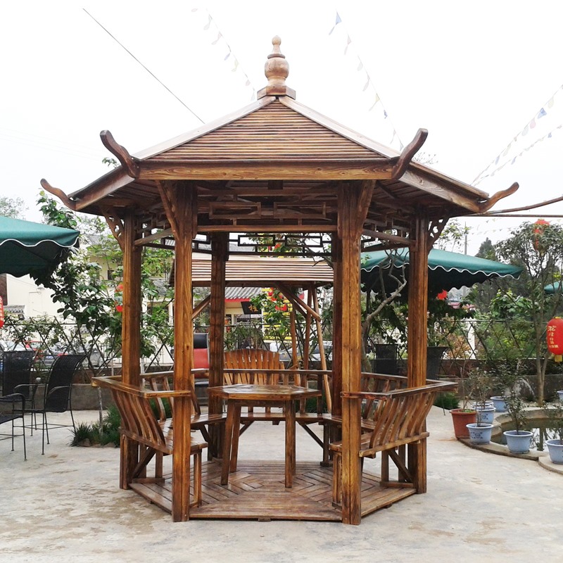 四川防腐木涼亭